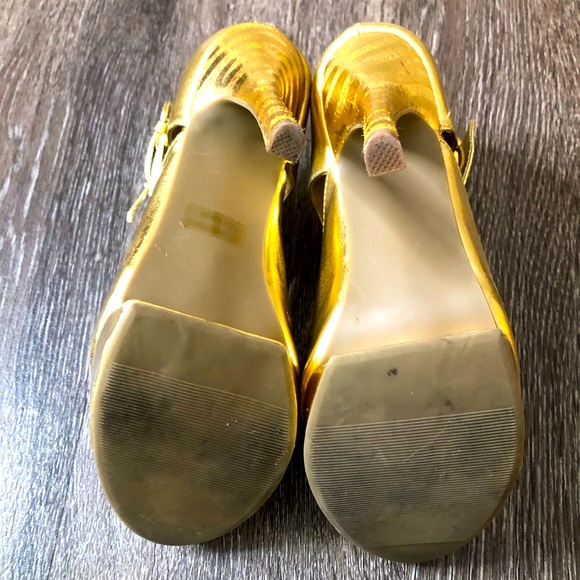 Wild Rose gold heels - Picture 3 of 9